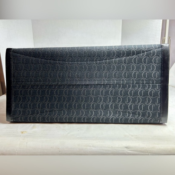 CHRISTIAN LOUBOUTIN BY MY SIDE E/W LARGE TOTE SHOULDER BAG BLACK CL MONOGRAM NEW - Picture 12 of 16